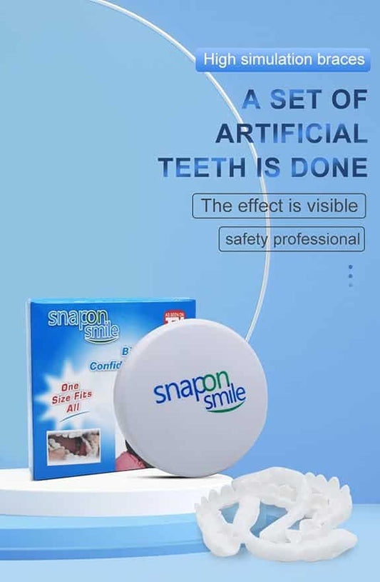 Snap On Smile Veneers Teeth For Men And Women Moldable False Artificial Braces Teeth